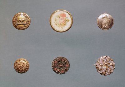 Collection of buttons, late 18th century to early 19th century by English School